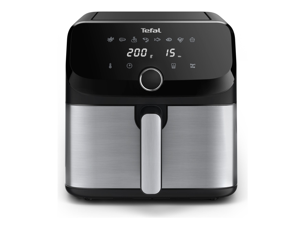 Tefal Easy Fry Mega EY855D10, Kuumakiertoilmakypsennin, 7,5 L, 2 kg, 80 °C, 200 °C, 8 henkilö(t)