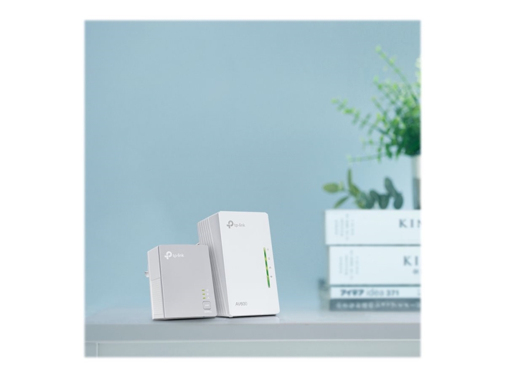 TP-Link TL-WPA4221 KIT AV600 - Powerline Wi-Fi -sovitinsarja, Valkoinen