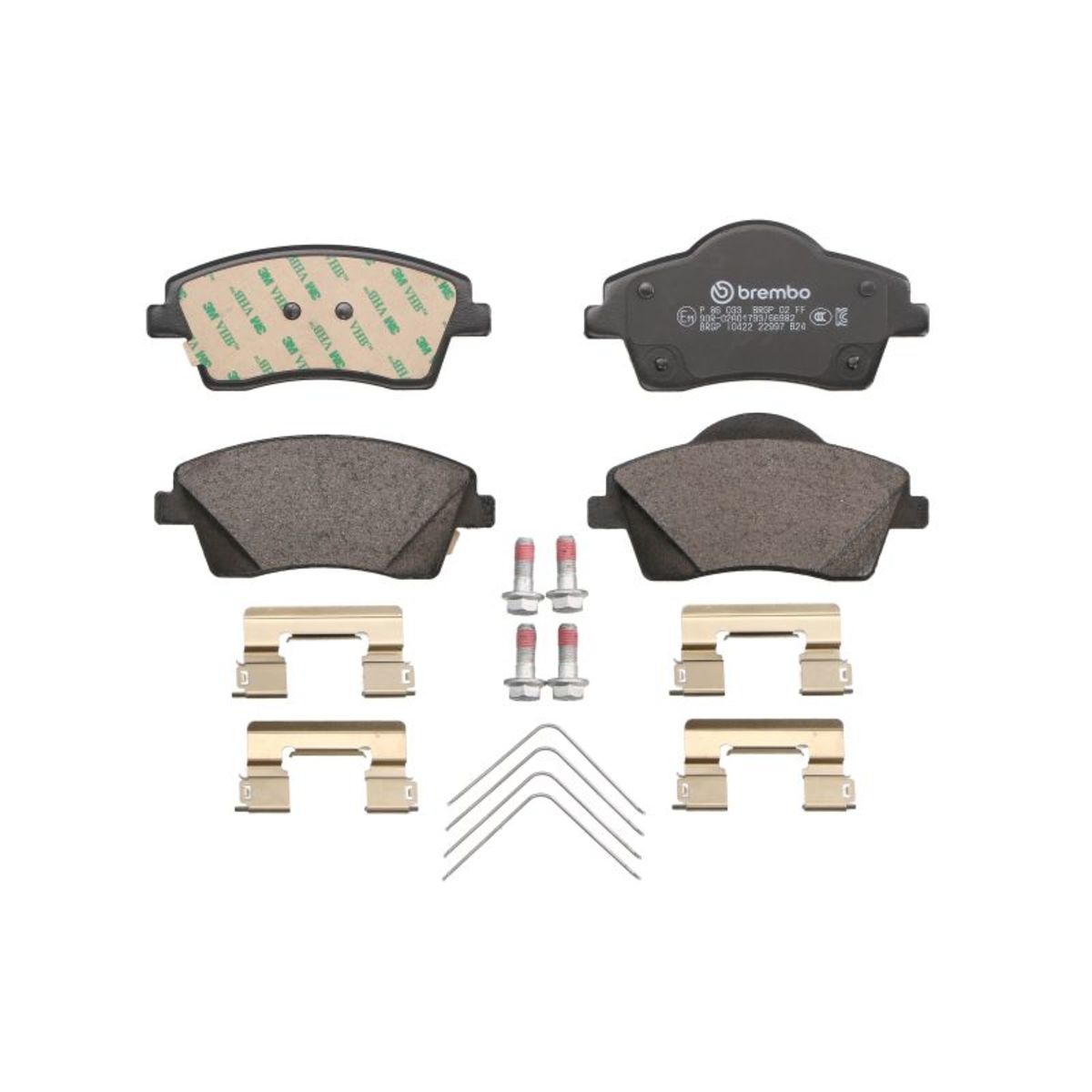 Jarrupalat, levyjarru BREMBO P 86 033