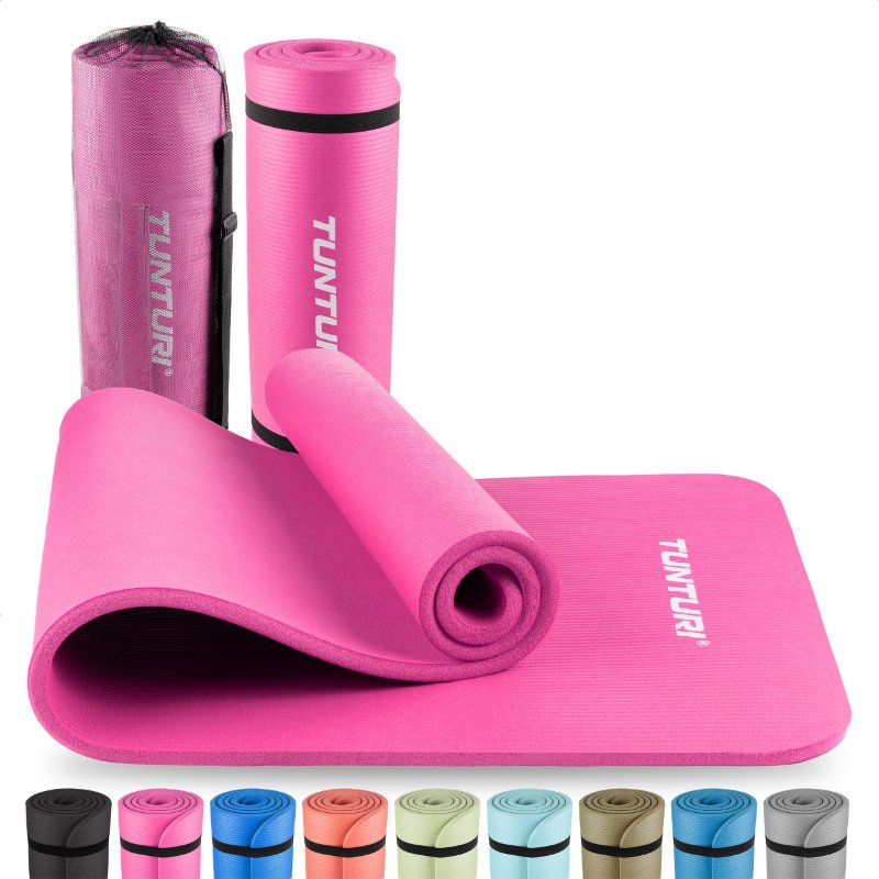 Tunturi NBR Jumppamatto 15mm (180 x 60 cm) - Pinkki