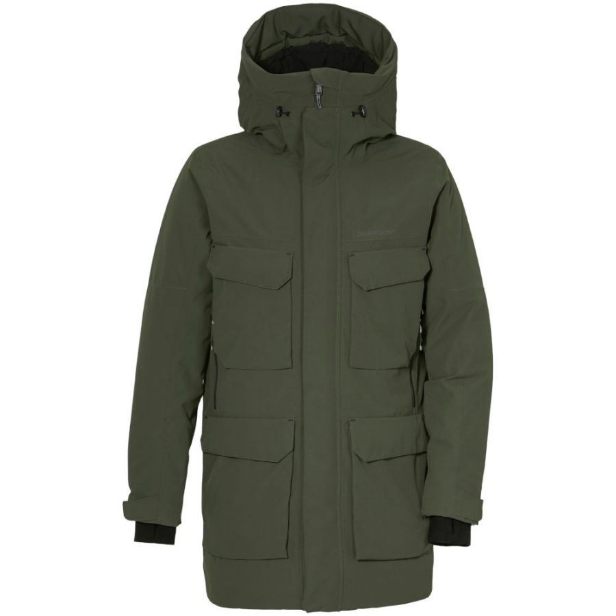 Didriksons Drew, parka, miesten, tummanvihreä