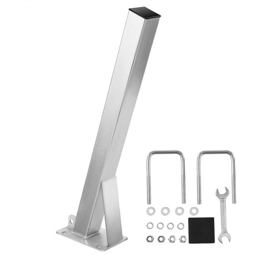 VEVOR Boat Trailer Winch Stand, 76 x 76 x 863 mm Winch Posts, Boat Winch Mount with U-Bolts for 76 mm W x 76-101 mm H Trailer Tongue, Galvanized, Fit for Jet Ski, Sailboat, Fishing Boat, Speedboat