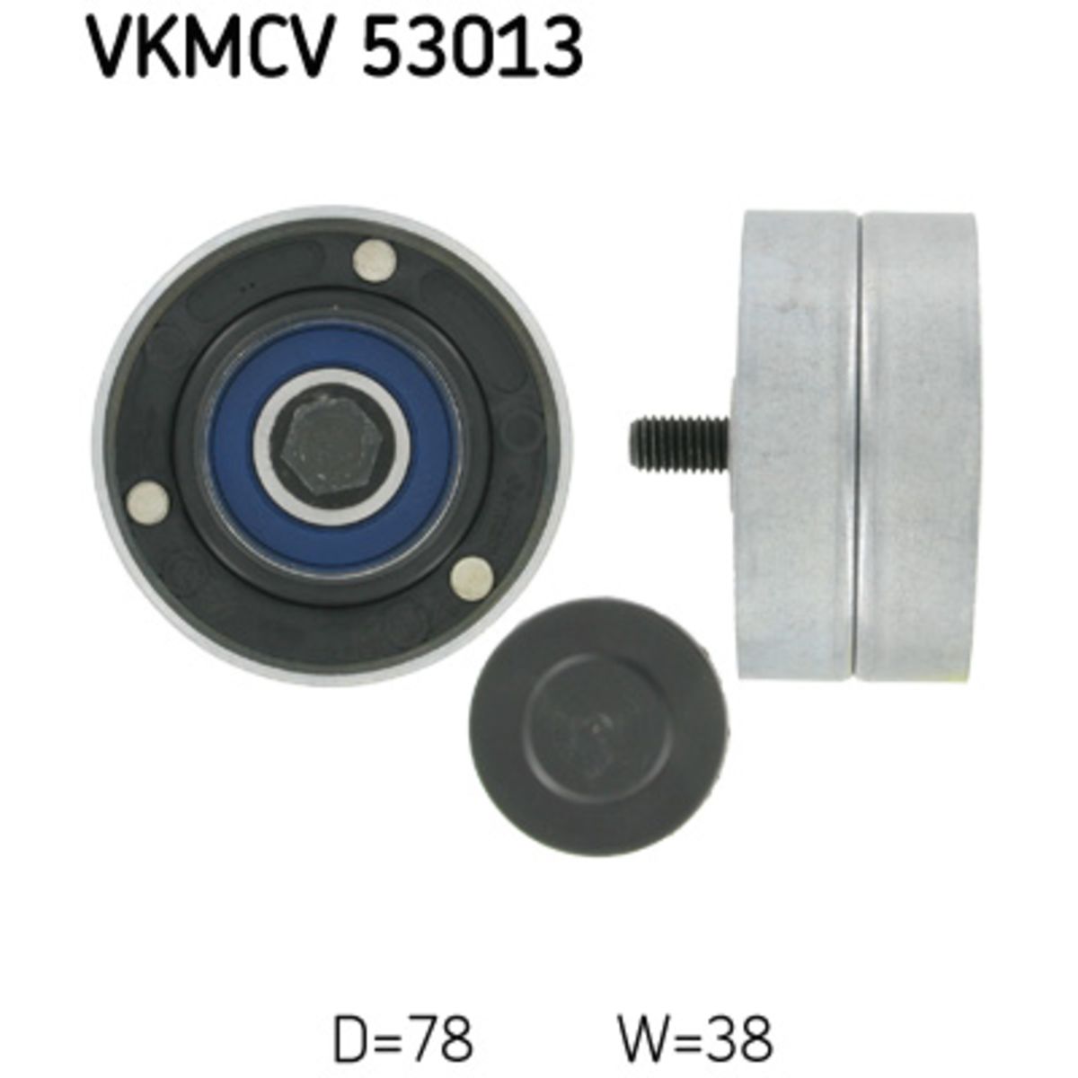 Ohjainrulla, moniurahihna SKF VKMCV 53013