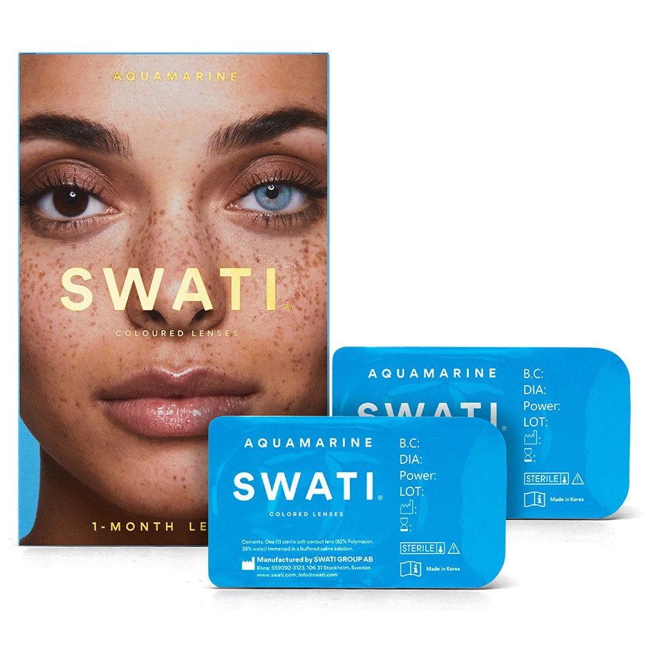 SWATI Cosmetics 1 måneds Kontaktlinser Aquamarine