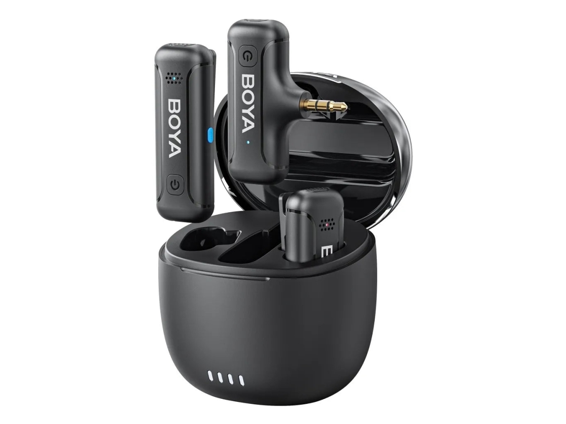 BOYA Wireless 2.4GHz Microphone x2 BY-WM3T-M2 3.5mm TRS - Charging Case