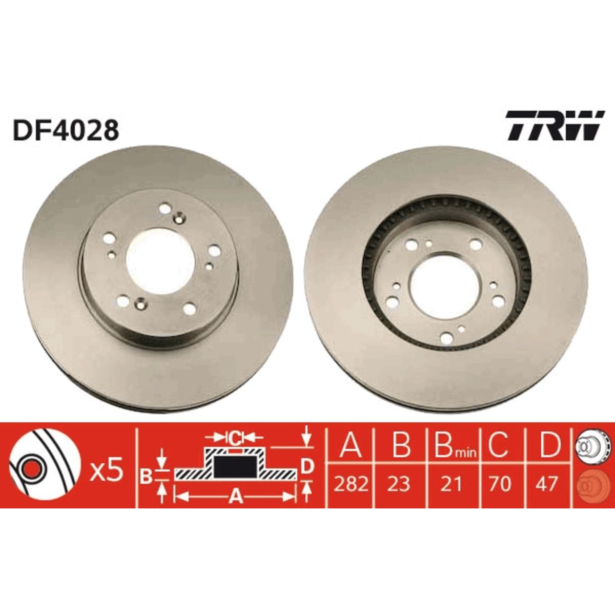 Jarrulevy TRW DF4028