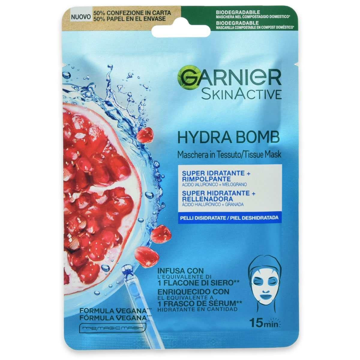 Garnier skin aktiivinen naamio hydra bomb 35 gr energisoivaa kangasta