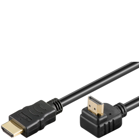 Goobay High Speed HDMI 90° -kaapeli Ethernet - 0 5 m