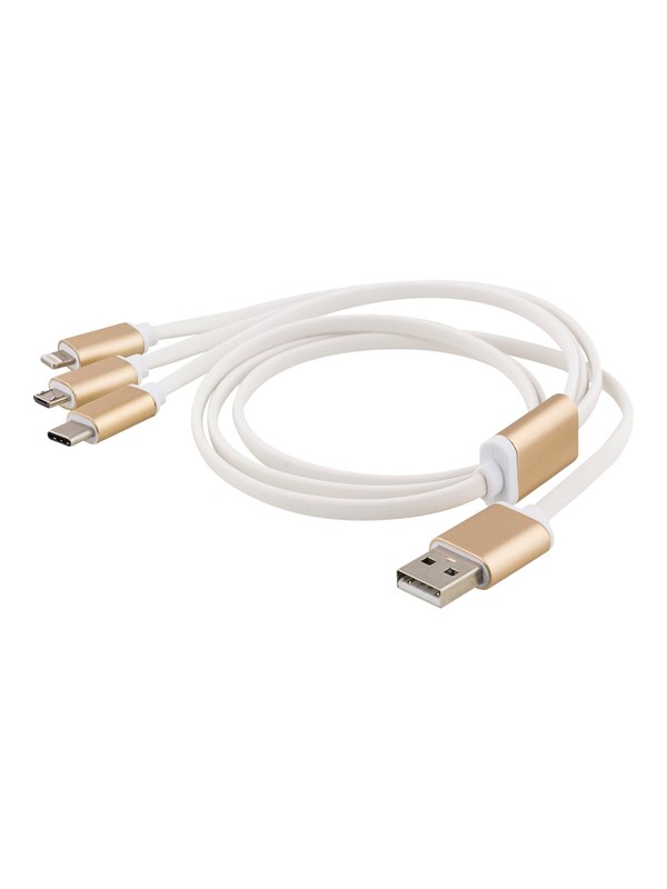 EPZI yleiskäytt. latauskaapeli, USB-C, Lightning, Micro USB, USB-A, 1m