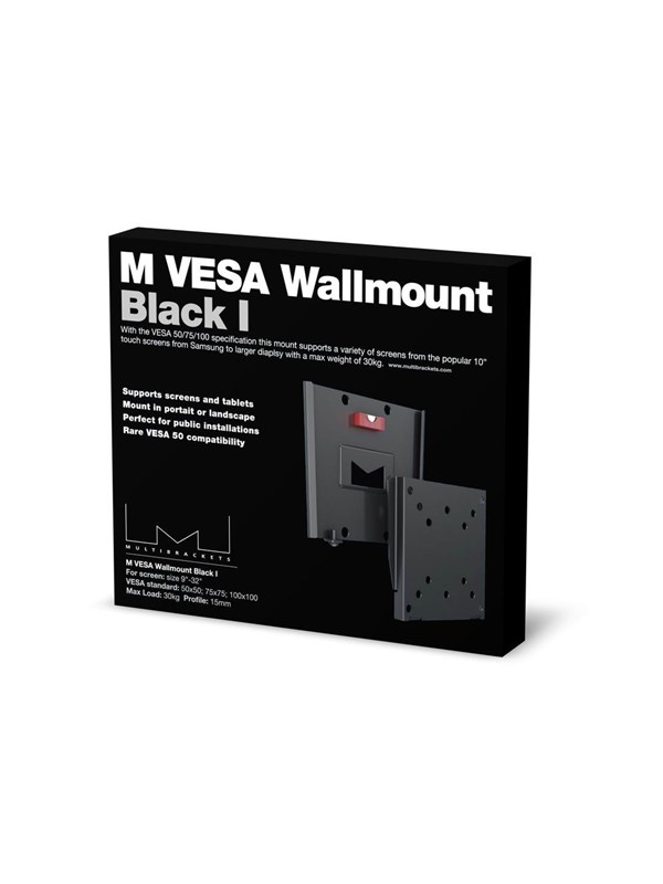 Multibrackets m VESA Wallmount I Musta 75x75 100x100