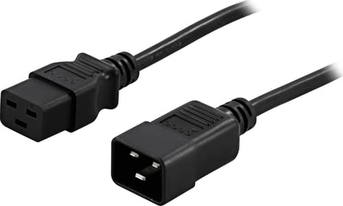 Laitekaapeli, maadoitettu, IEC320 C19 > C20, 16A / 250V, 0,5m