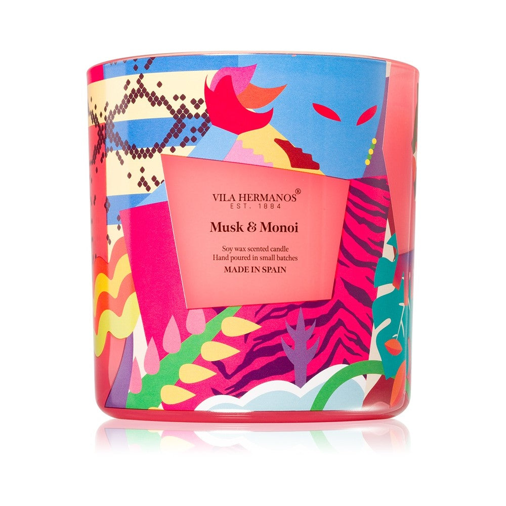 Vila Hermanos 70-vuotisjuhla Musk & Monoi tuoksukynttilä 500 g