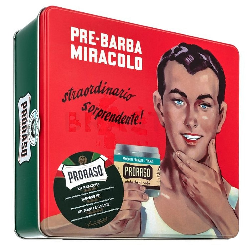 Proraso Green Shaving Set - Classic Shaving Gift Set - 350 ml