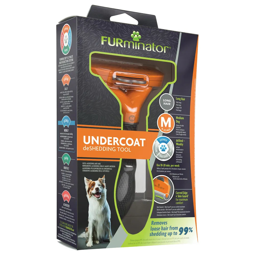 FURminator Deshedder for Medium Dogs Long Hair