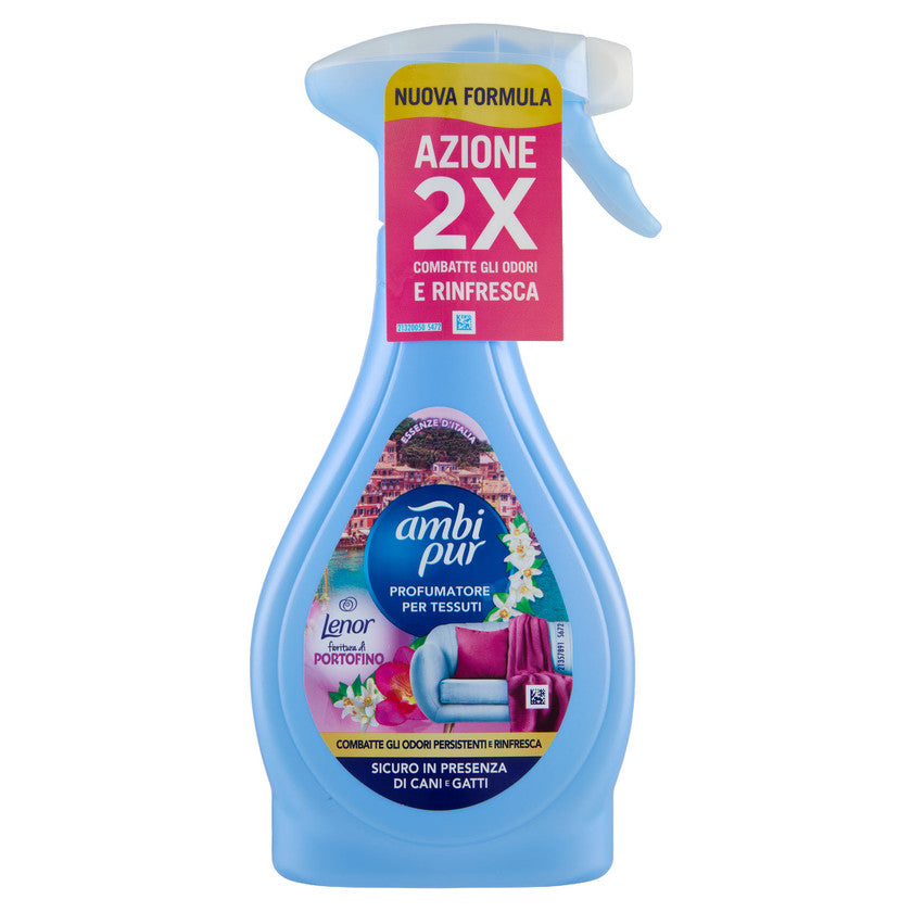 Ambi pur Profumatore Per Tessuti, Lenor Fioritura Di Portofino 385 ml