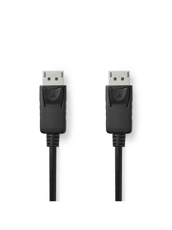 Nedis DisplayPort kaapeli | DisplayPort uros | DisplayPort uros | 4K@60Hz | Kullattu | 3.00 m | Pyöreä | PVC | Musta | Label