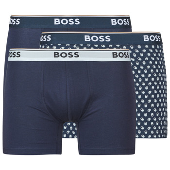 BOSS Bokserishortsit 'Power Des' sininen / valkoinen