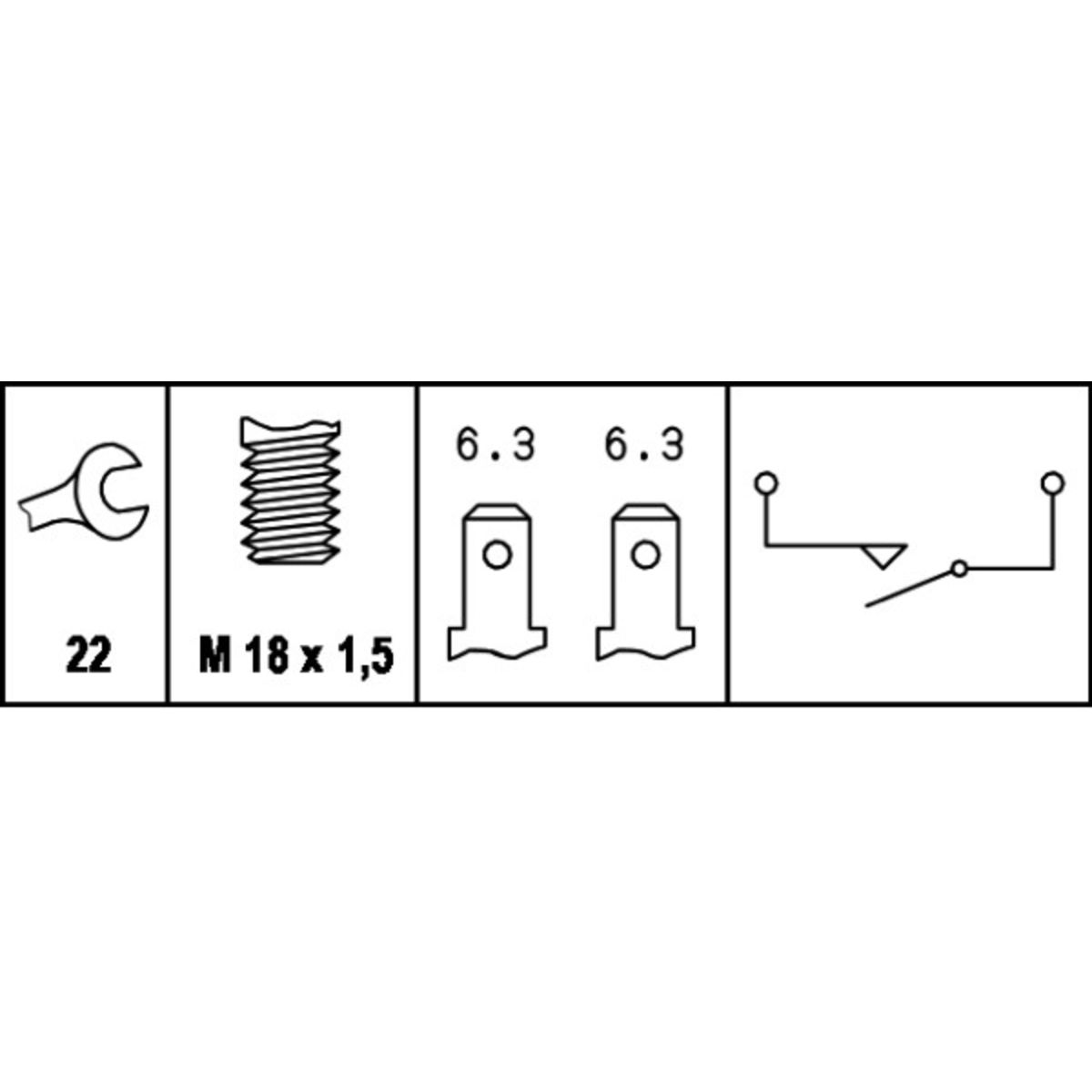 Kytkin, peruutusvalo HELLA 6ZF 003 272-011
