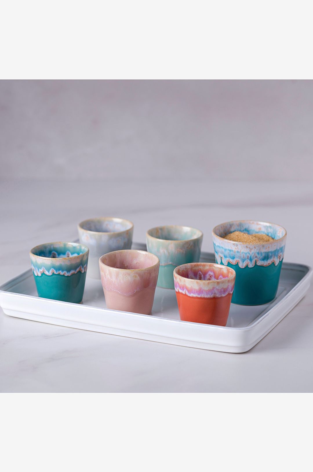 Costa Nova Espresso cup Gres 10 cl 6.5 x 6 cm Dark Vihreä Ceramic