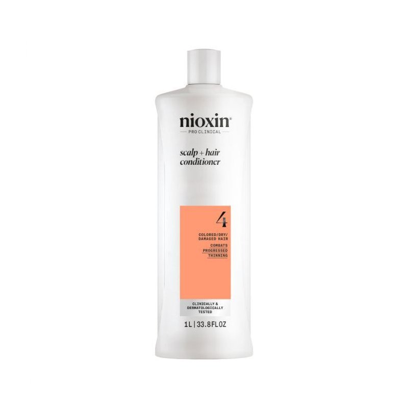Nioxin Sistema 4 - Hoitoaine - Värjätyt ja vaurioituneet hiukset, joissa on edistynyt heikkous 1000ml
