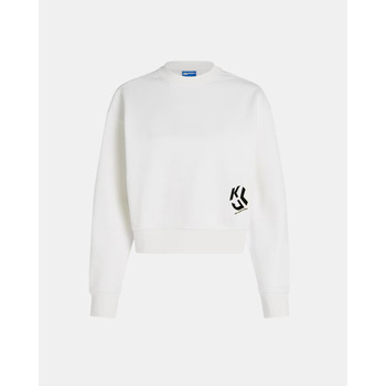 KARL LAGERFELD JEANS Collegepaita musta / valkoinen
