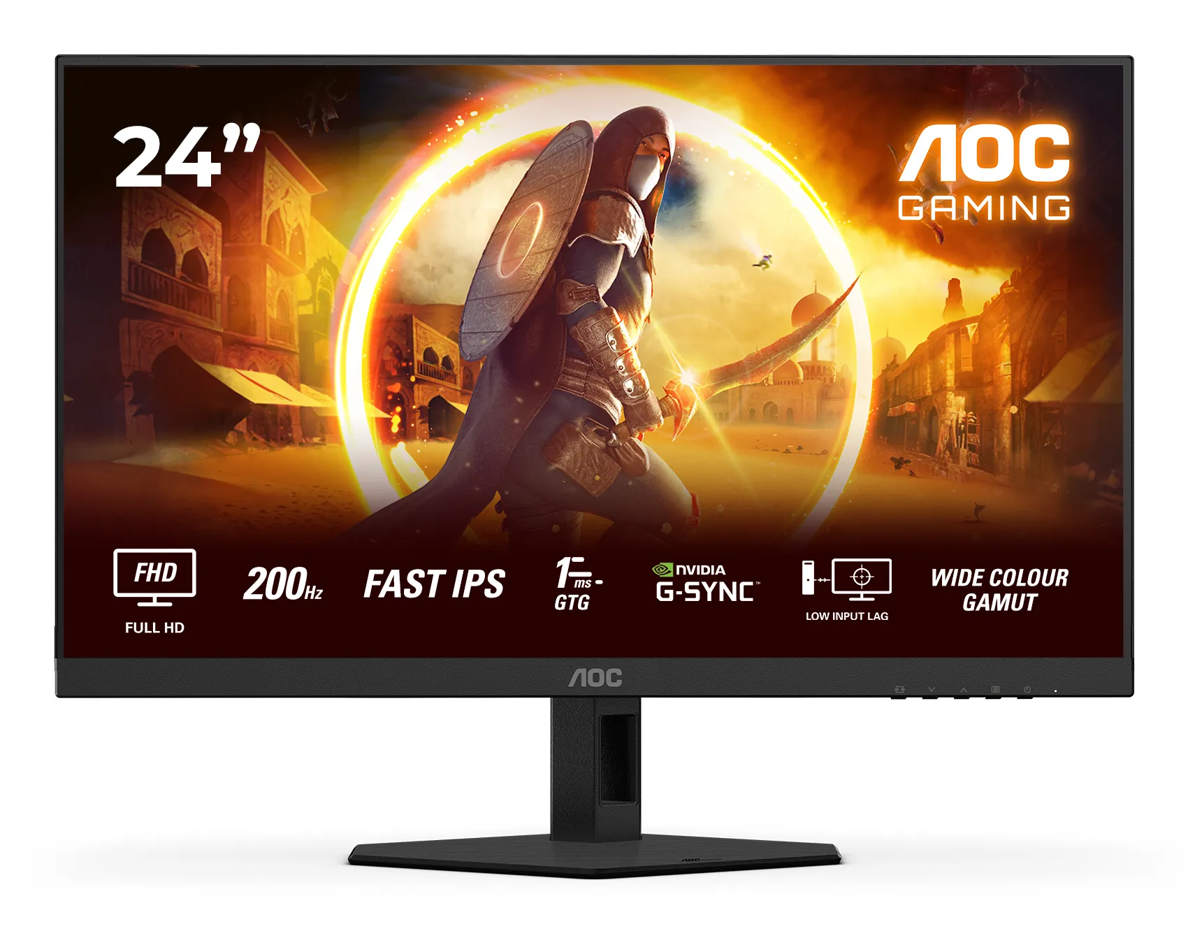 AOC 24G4HRE 23.8" Full HD, Fast IPS -pelinäyttö