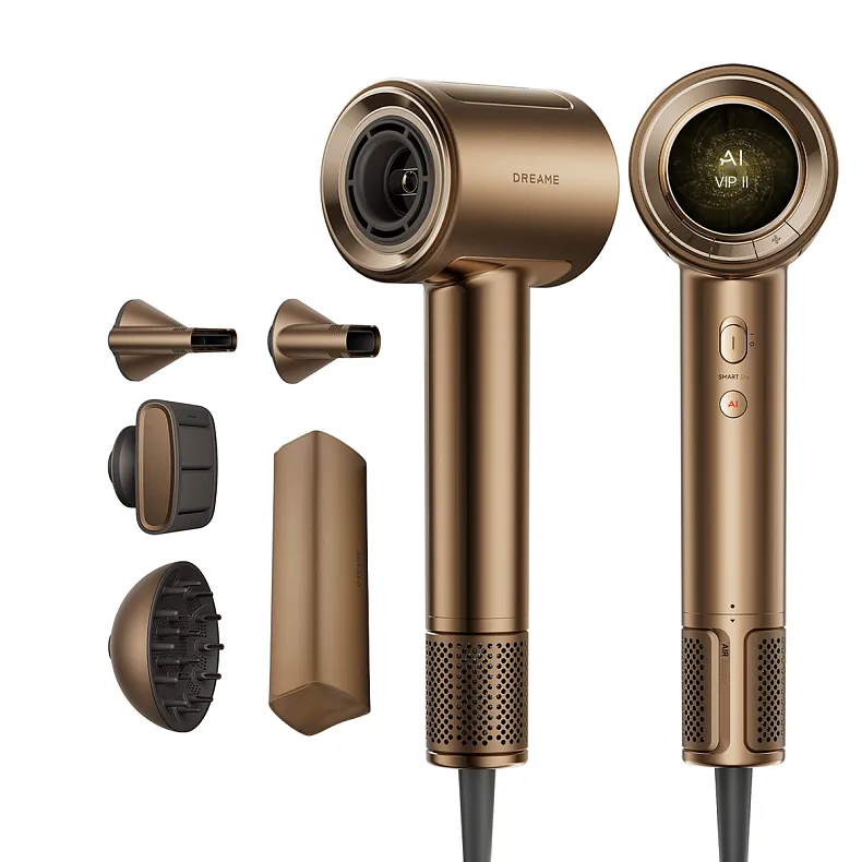 Dreame AHX01A 1600 W Ionic -hiustenkuivaaja + säilytyskotelo, pronssi