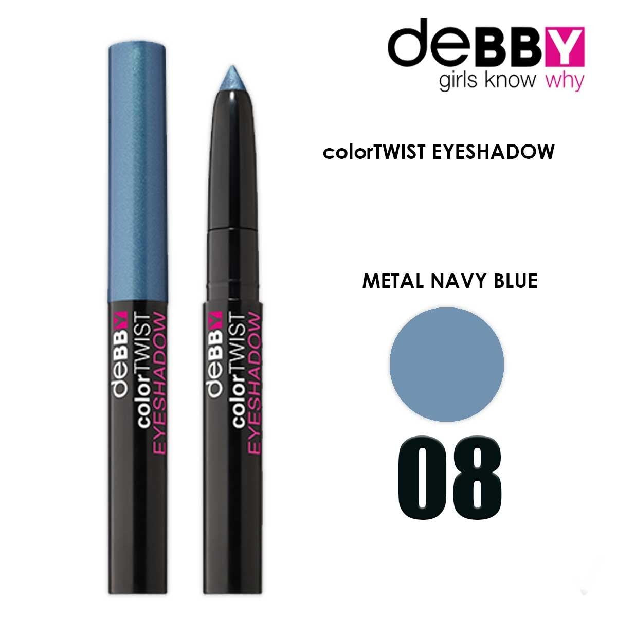 Debby Color Twist Luomiväripuikko '08 Metallinen Laivastonsininen
