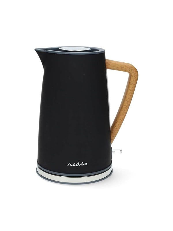 Nedis Vedenkeitin | 1.7 l | Soft-Touch | Musta | Pyörivä 360 astetta | Piilotettu lämmityselementti | Strix® ohjain | Tyhjäksi kiehumisen suoja