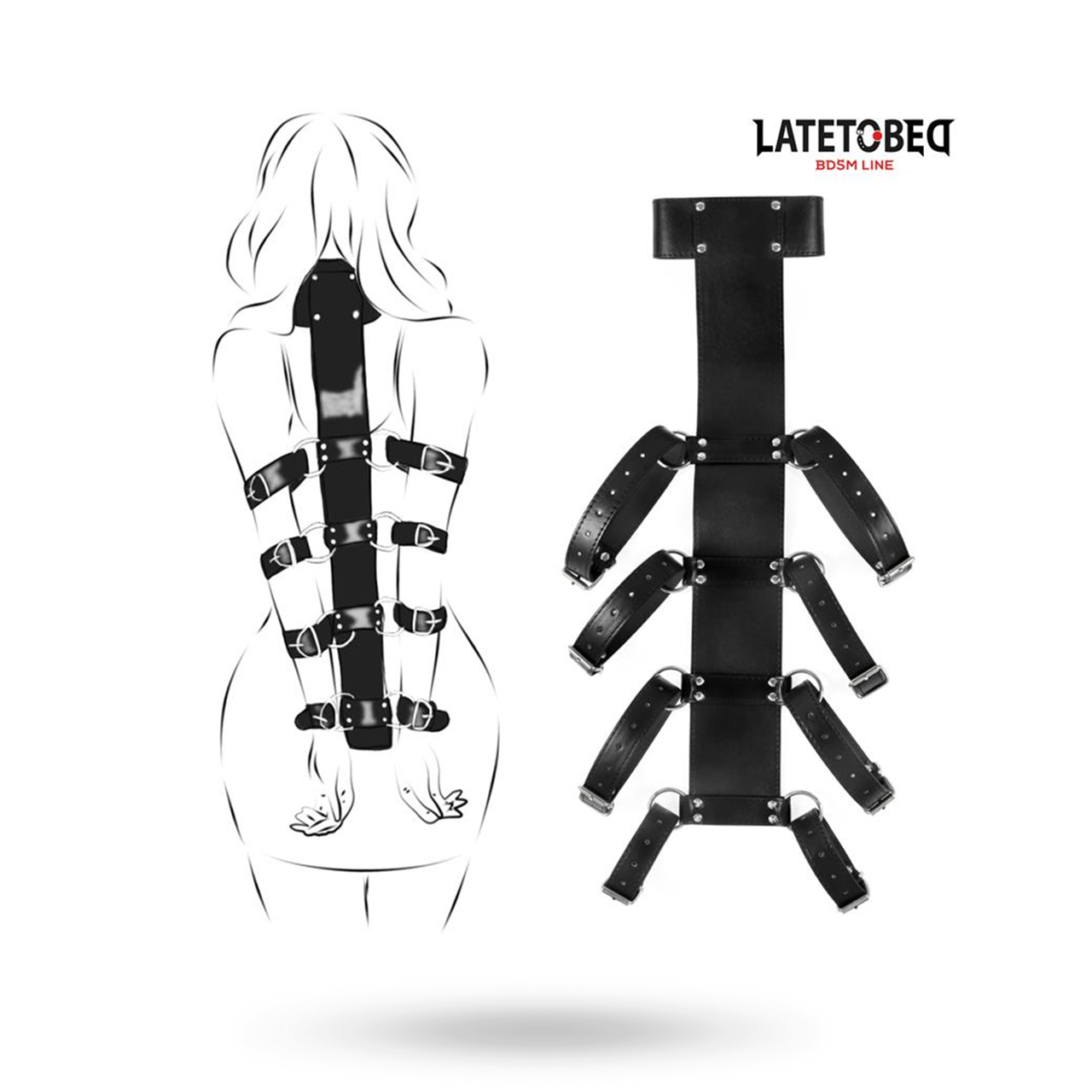 Behind Back Adjustable Harness Asennonvarmistaja