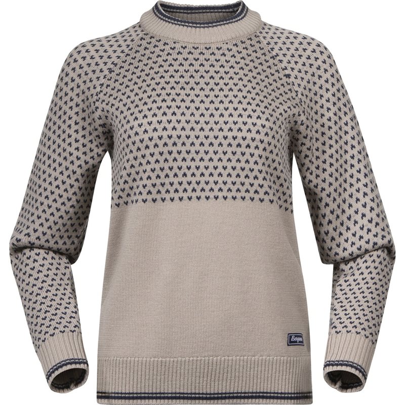 Bergans Alvdal Wool Jumper Women Sandstone/Navy Blue - XL