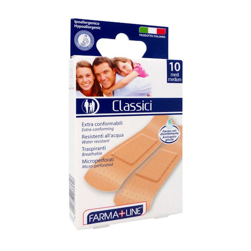 Farmaline Klassiset laastarit Medi 10 kappaleen pakkaus