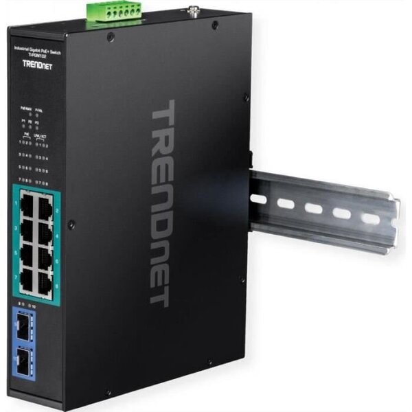 TRENDnet TI-PGM102 - switch - industrial - 10 ports - TAA Compliant