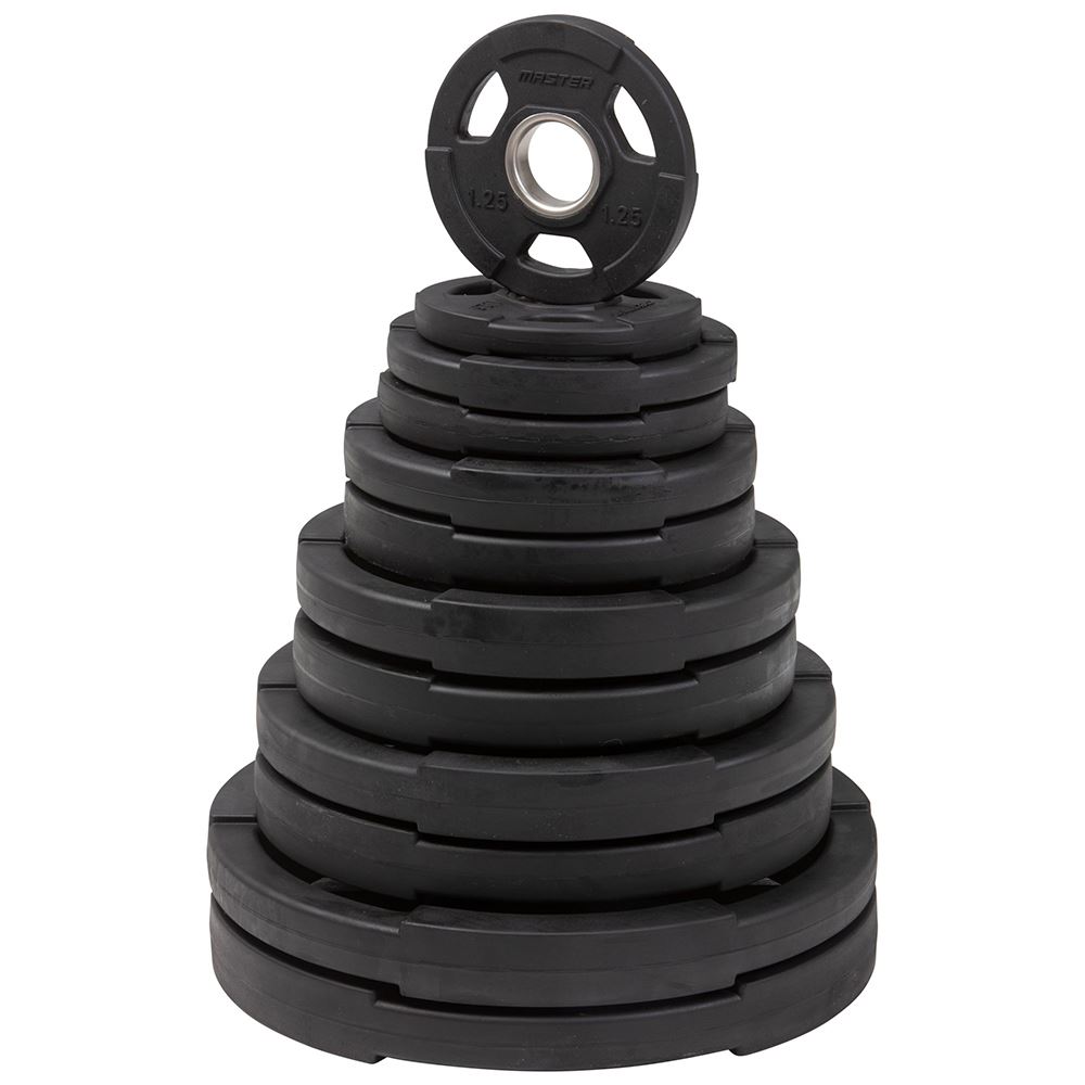 Master Fitness Viktpaket Deluxe 115kg, Viktpaket gummerade