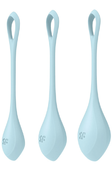 Yoni Power 2 Balls Training Set Light Blue Geishakuulat