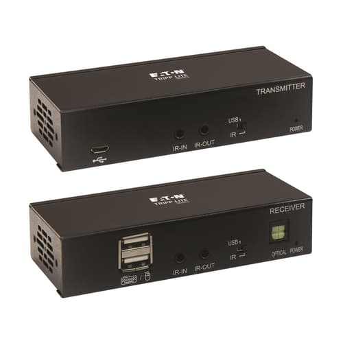 Eaton Series DisplayPort to HDMI over Cat6 Extender Kit with KVM Support 4K 60Hz 4:4:4 USB PoC HDCP 2.2 up to 230 ft. TAA