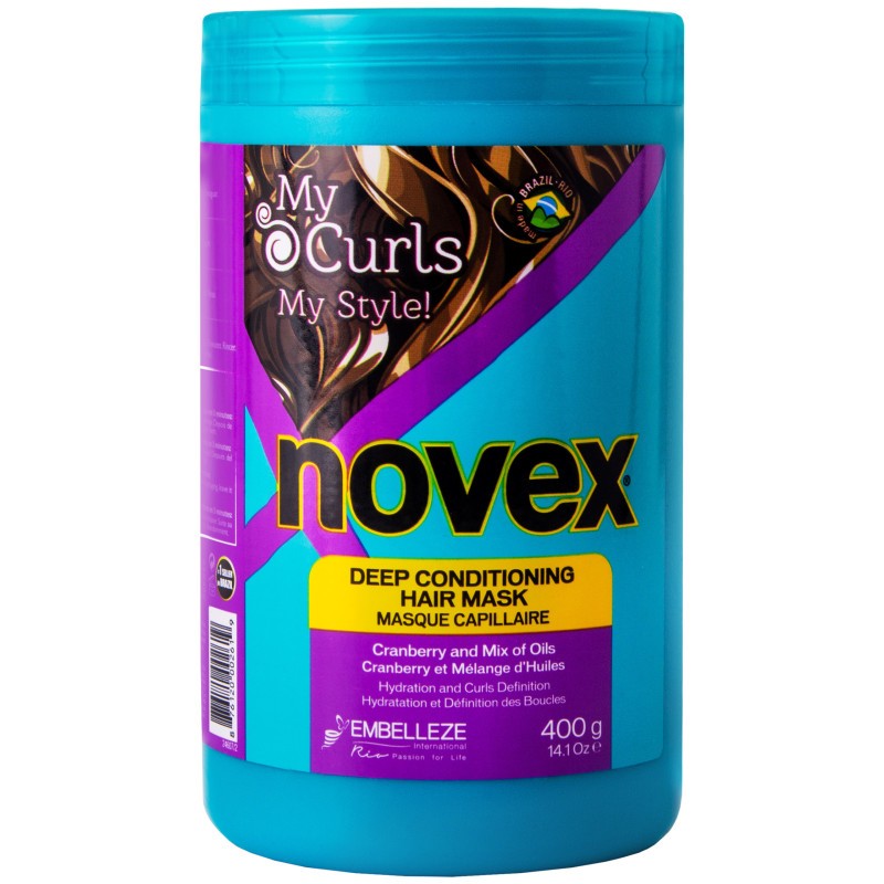 NOVEX My Curls, syväkosteuttava hiusnaamio, 400 g