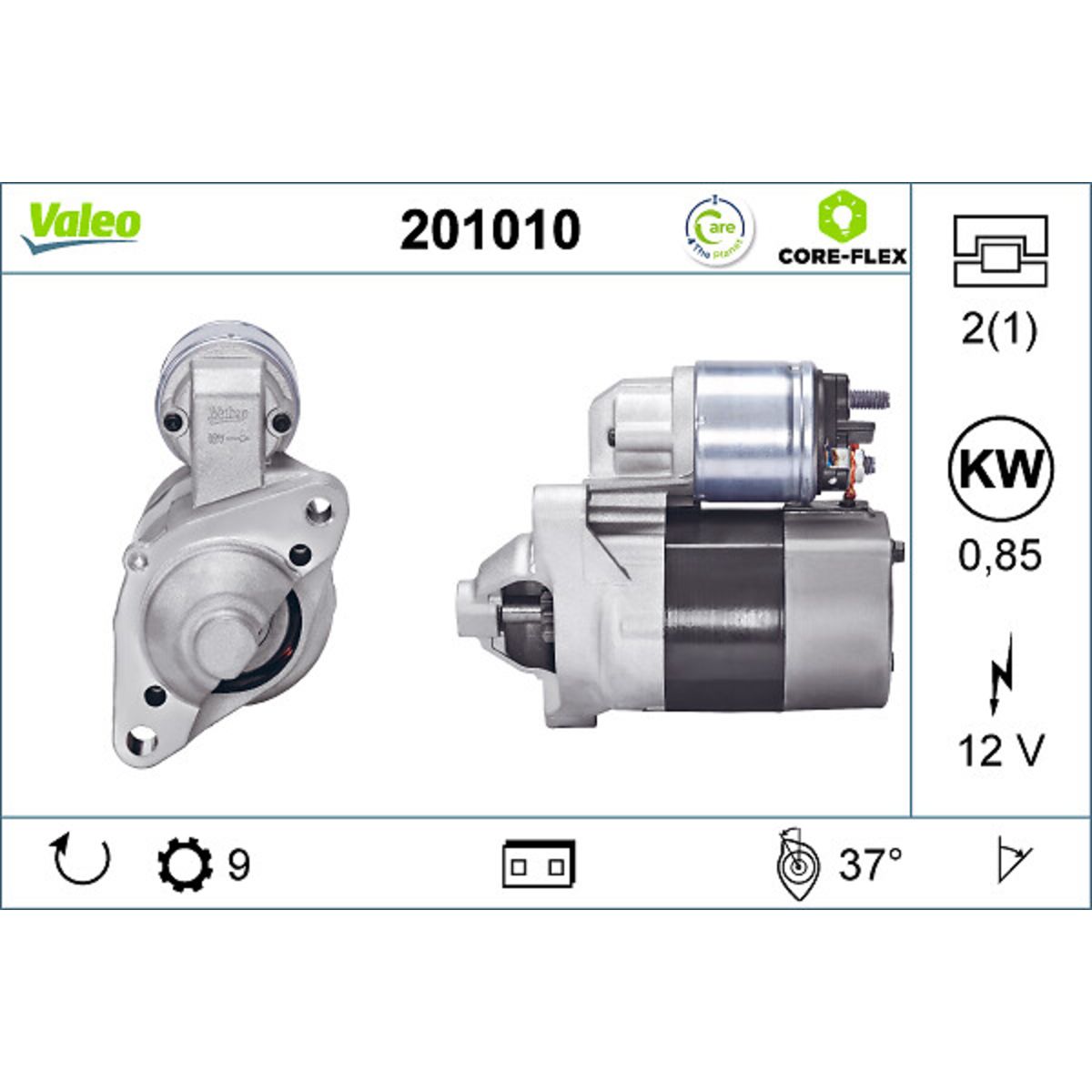 Käynnistysmoottori VALEO 201010