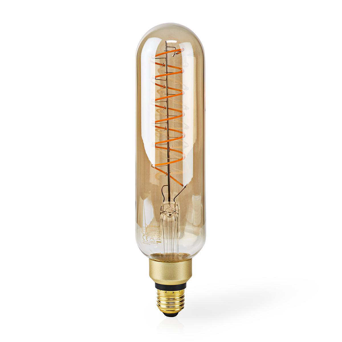 Nedis LED Filamenttilamppu E27 | T65 | 8.5 W | 600 lm | 2000 | Himmennettävä | Kultaisella viimeistelyllä | Retrotyylinen | 1 kpl