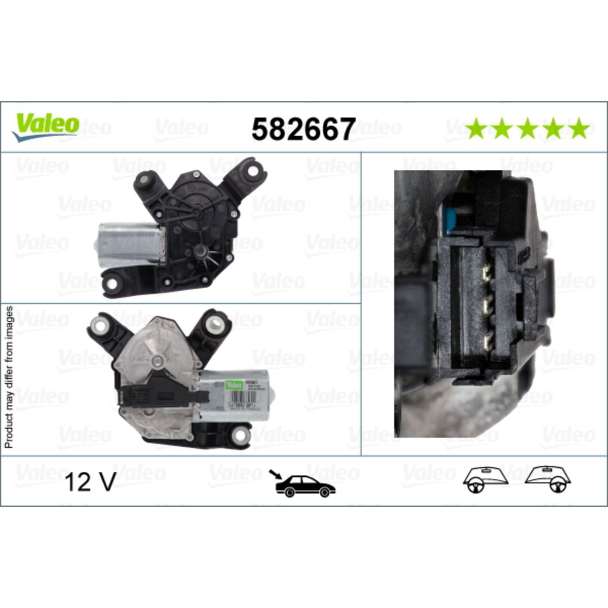 Pyyhkijän moottori VALEO 582667