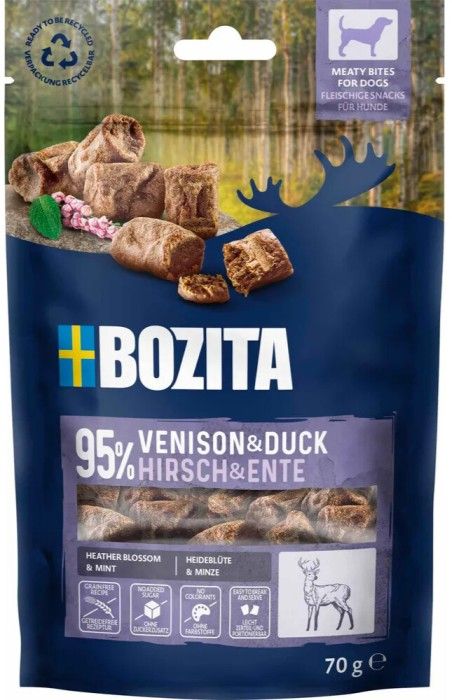 Bozita Meaty Bites Peura&Ankka 70g herkku koiralle