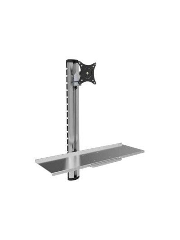 EFB Elektronik ICA-PLW-01, 75 x 75 mm, 100 x 100 mm, -90 - 85°, 360°, Alumiini, Terästä, Hopea