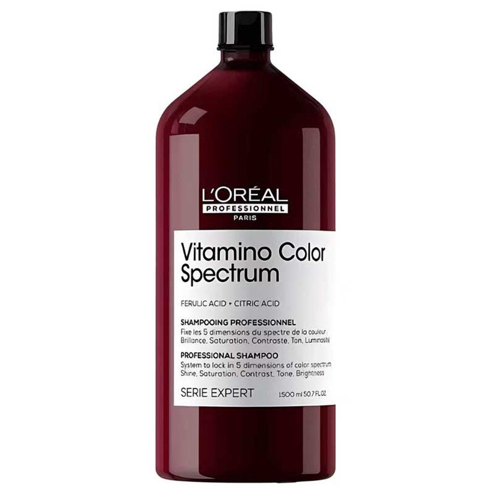 L'Oreal Professionnel Vitamino Color Spectrum Shampoo ilman sulfaatteja, värjätyille hiuksille, kiinnittää värin 1500 ml