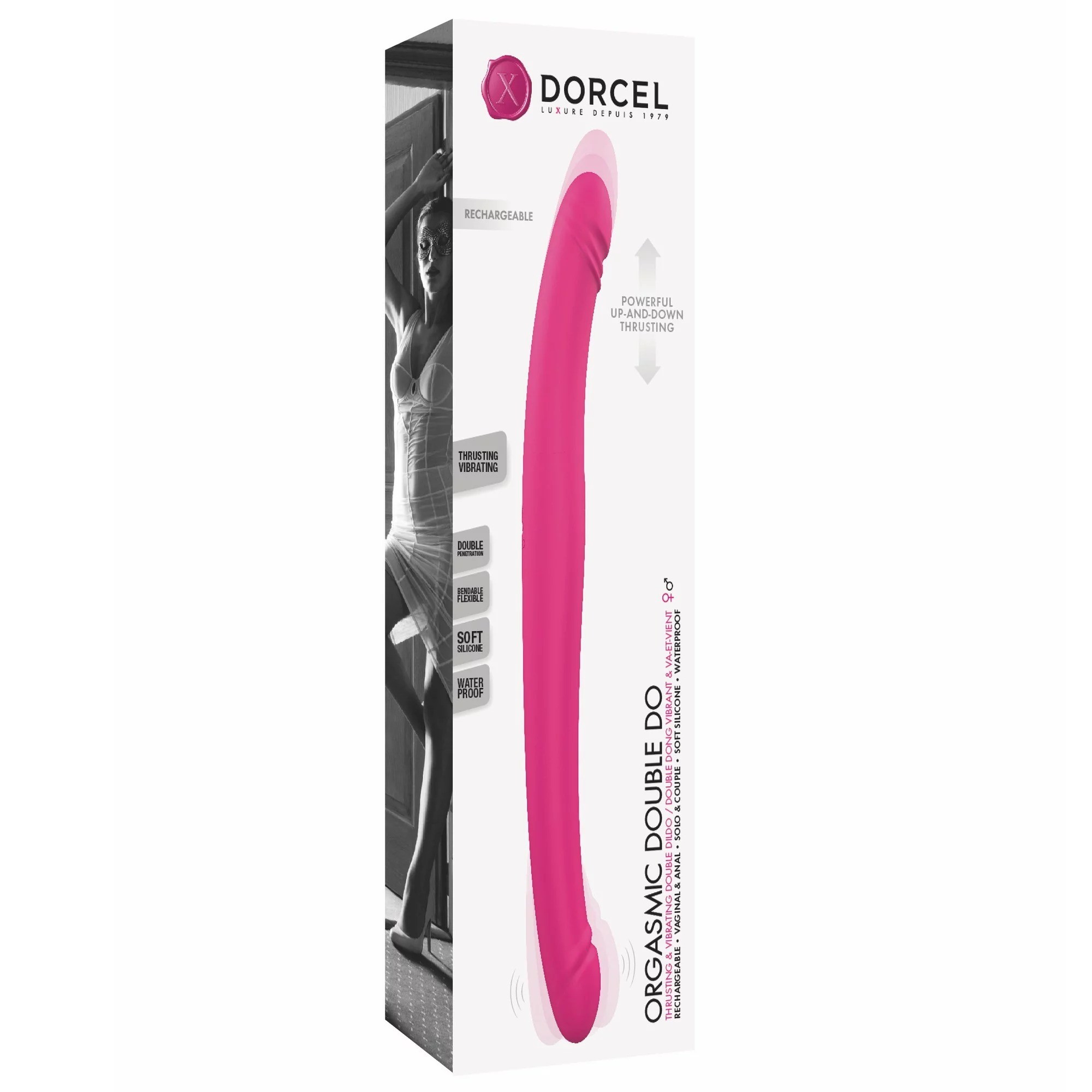 Moottoroitu dorcel tupladildo – työntää ja värisee