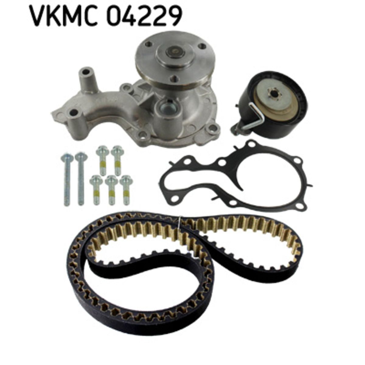 Vesipumppu + jakohihnasarja SKF VKMC 04229