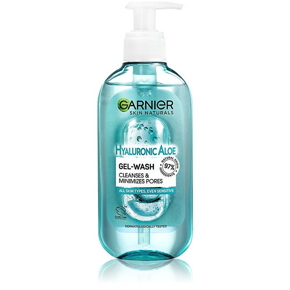 Garnier Hyaluronic Aloe Cleansing Gel kaikille ihotyypeille - 200ml