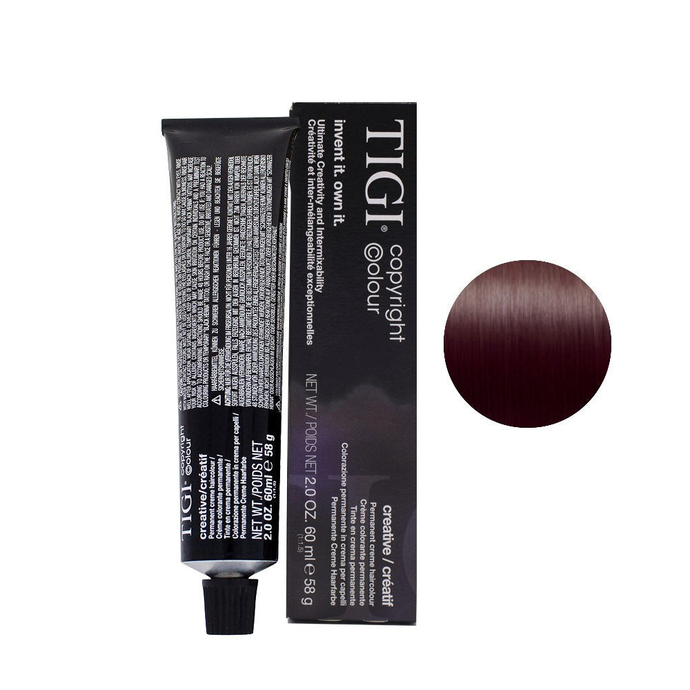 TIGI Color Creative Permanent Hair Dye 4/2 Medium Brown Purple 60ml