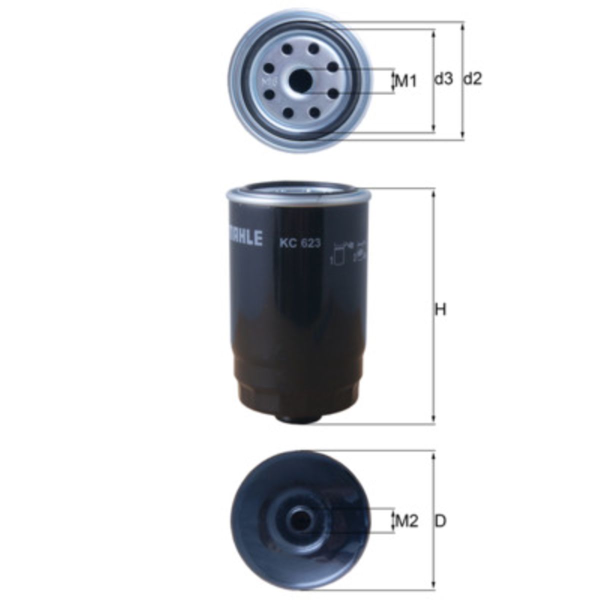 Polttoainesuodatin MAHLE KC 623