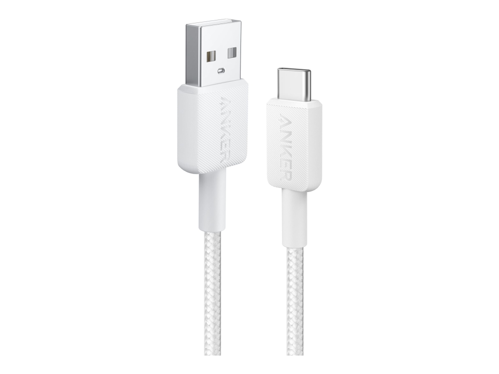 Anker 322 USB-A – USB-C -kaapeli, 0,9 m, valkoinen