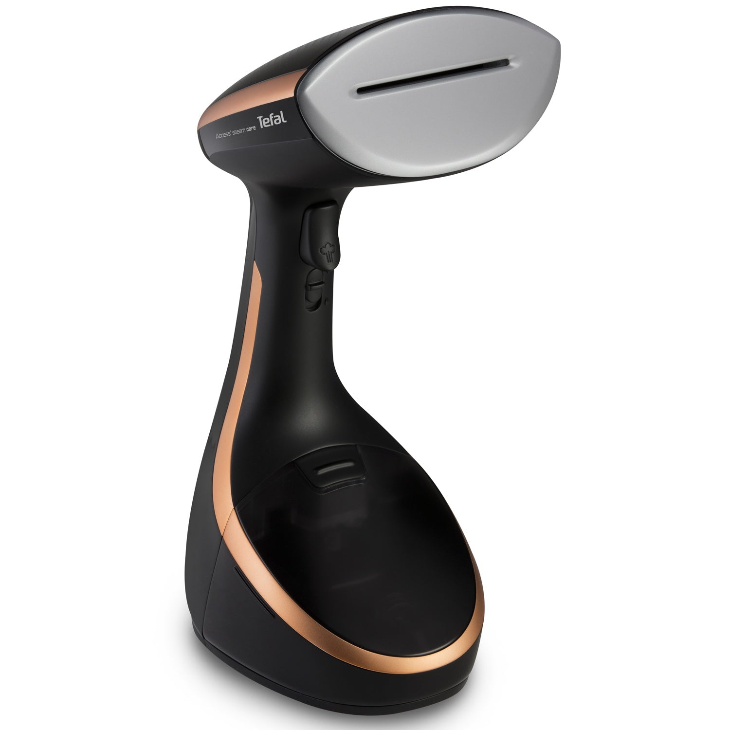 Tefal Access Steam Care DT9100, Kannettava vaatehöyrystin, 0,2 L, 0,67 min, Musta, Kupari, Painikkeet, Käsikytkin